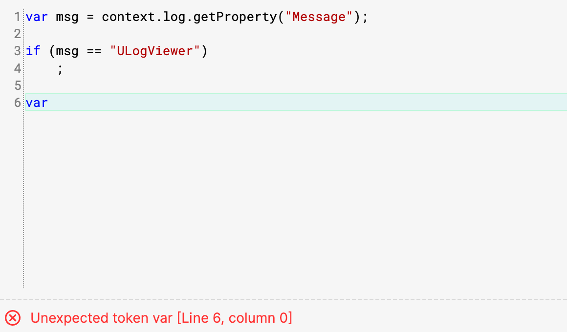 Syntax Error